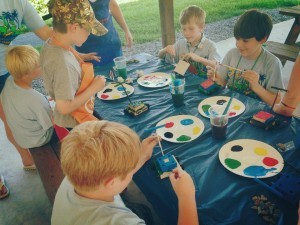 Scouts at Summer Camp